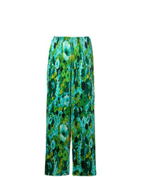 Pantaloni larghi a fiori verdi di Richard Quinn
