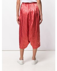 Pantaloni larghi a pois rossi di Comme Des Garçons Vintage