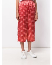 Pantaloni larghi a pois rossi di Comme Des Garçons Vintage