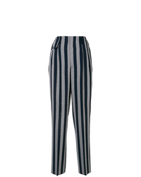 Pantaloni larghi a righe verticali blu scuro di Golden Goose Deluxe Brand