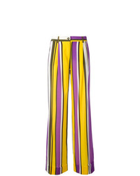 Pantaloni larghi a righe verticali multicolori di P.A.R.O.S.H.