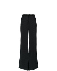 Pantaloni larghi a righe verticali neri di Tufi Duek
