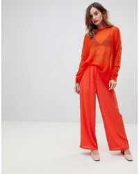 Pantaloni larghi arancioni di Y.a.s