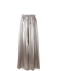 Pantaloni larghi argento di Sara Battaglia