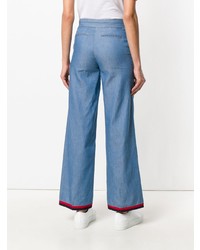 Pantaloni larghi azzurri di Moncler