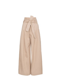 Pantaloni larghi beige di Wright Le Chapelain