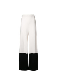 Pantaloni larghi bianchi e neri di Temperley London