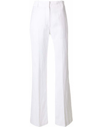 Pantaloni larghi bianchi di Ann Demeulemeester