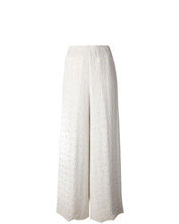 Pantaloni larghi bianchi di Jean Louis Scherrer Vintage