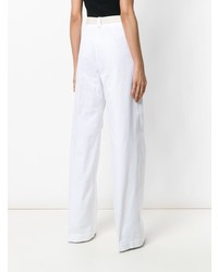 Pantaloni larghi bianchi di Moncler