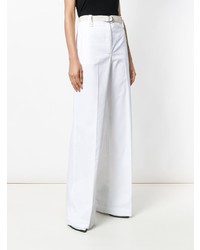 Pantaloni larghi bianchi di Moncler