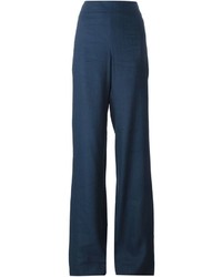 Pantaloni larghi blu scuro di Armani Collezioni