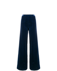 Pantaloni larghi blu scuro di Emanuel Ungaro Vintage