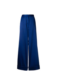Pantaloni larghi blu scuro di Self-Portrait