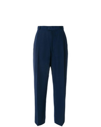Pantaloni larghi blu scuro di Yves Saint Laurent Vintage