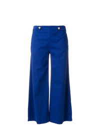 Pantaloni larghi blu di Love Moschino