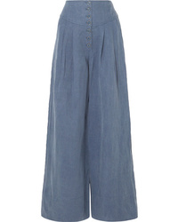 Pantaloni larghi blu di Ulla Johnson