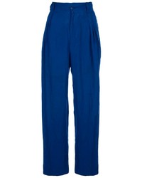 Pantaloni larghi blu di Versace