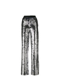Pantaloni larghi con paillettes argento di Act N°1
