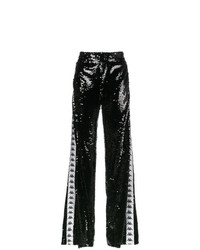 Pantaloni larghi con paillettes neri di Faith Connexion