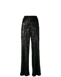 Pantaloni larghi con paillettes neri di P.A.R.O.S.H.
