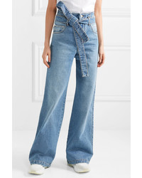 Pantaloni larghi di jeans azzurri di MSGM