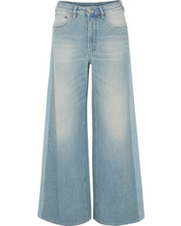 Pantaloni larghi di jeans azzurri di MM6 MAISON MARGIELA