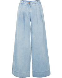 Pantaloni larghi di jeans azzurri di Ulla Johnson