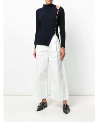 Pantaloni larghi di jeans bianchi di MM6 MAISON MARGIELA
