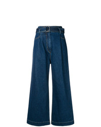 Pantaloni larghi di jeans blu scuro di Christian Wijnants