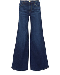 Pantaloni larghi di jeans blu scuro di Frame