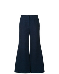 Pantaloni larghi di jeans blu scuro di Goen.J
