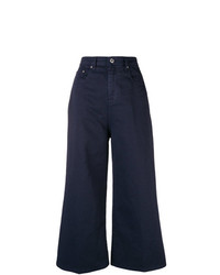Pantaloni larghi di jeans blu scuro di MSGM