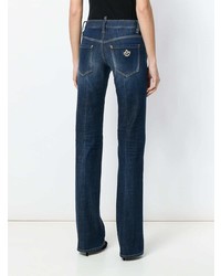 Pantaloni larghi di jeans blu scuro di Dsquared2