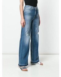 Pantaloni larghi di jeans blu di Dondup