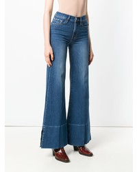 Pantaloni larghi di jeans blu di Frame Denim