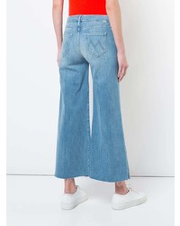 Pantaloni larghi di jeans blu di Mother