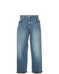 Pantaloni larghi di jeans blu di Undercover