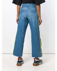 Pantaloni larghi di jeans blu di Facetasm