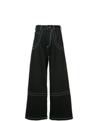 Pantaloni larghi di jeans neri di Maison Margiela