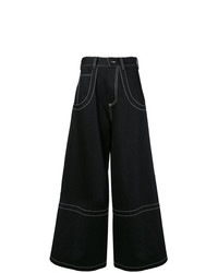 Pantaloni larghi di jeans neri di Maison Margiela