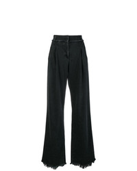 Pantaloni larghi di jeans neri di Philosophy di Lorenzo Serafini