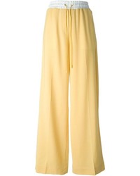 Pantaloni larghi di lana gialli di 3.1 Phillip Lim