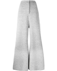 Pantaloni larghi di lana grigi di Stella McCartney