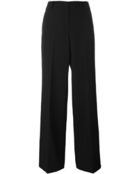 Pantaloni larghi di lana neri di DKNY