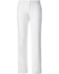 Pantaloni larghi di lino bianchi di Dolce & Gabbana
