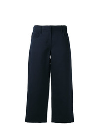 Pantaloni larghi di lino blu scuro di 'S Max Mara