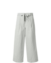 Pantaloni larghi di lino grigi di Incotex