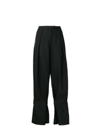 Pantaloni larghi di lino neri di Preen by Thornton Bregazzi