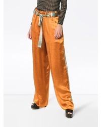 Pantaloni larghi di raso arancioni di Sies Marjan